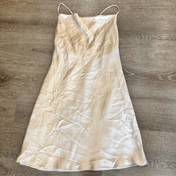 Show Me Your MuMu Dresses & Skirts - Show Me Your‎ Mumu Slip Dress Womens Small Satin Champagne Bridesmaid Short